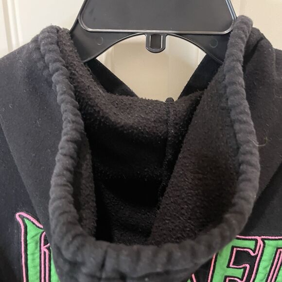 Wicked Movie Zip Up Hoodie Sweatshirt Size XS Black Embroidered Adult Musical - Picture 8 of 10